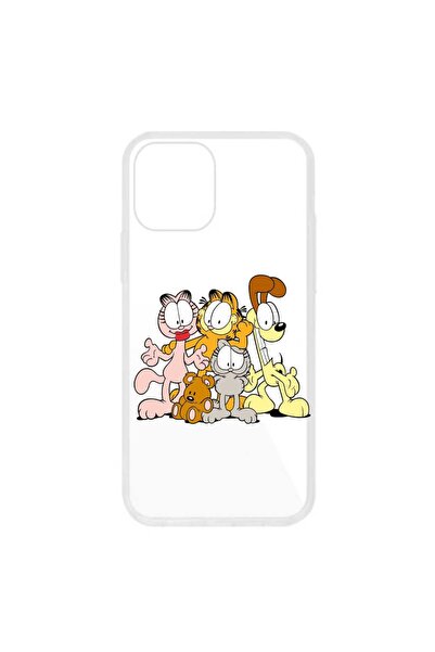 OEM Husa compatibila cu Apple iPhone 12 Mini Silicon Transparenta Model Garfi...