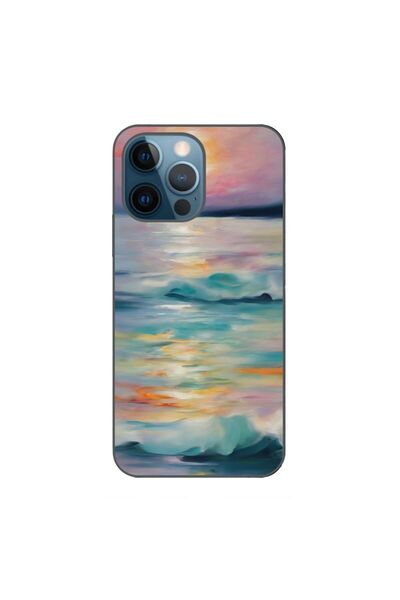 OEM Θήκη συμβατή με Apple iPhone 12 Pro από σιλικόνη gel TPU με σχέδιο ακουαρ...