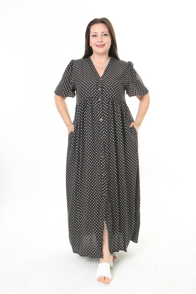 XL Modam Women's Polka Dot Plus Size Dress