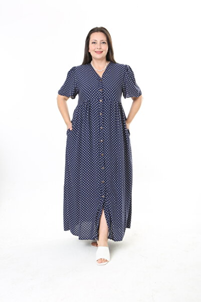 XL Modam Women's Polka Dot Plus Size Dress