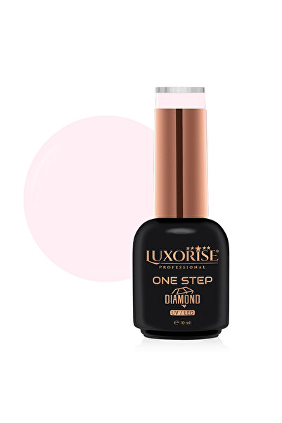 LUXORISE Semi-permanent Nail Polish One Step Diamond Baby Pink 10ml,