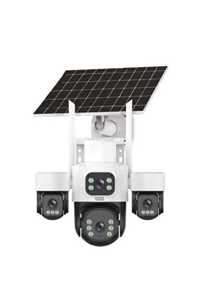 inox 3MP 4Lens PT Speed Dome 3.6mm IP Solar Kamera E-Sim X14