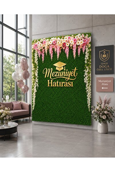 okul posterleri Mezuniyet Hatırası Brandası Fotoğraf Çekim Perdesi (160x210 cm)