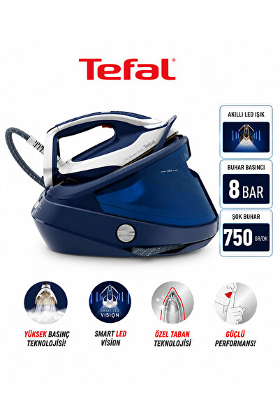 TEFAL Buhar Kazanlı Ütü 8.1 Bar Yüksek Basınç 700 gr Şok Buhar Profesyonel Le...