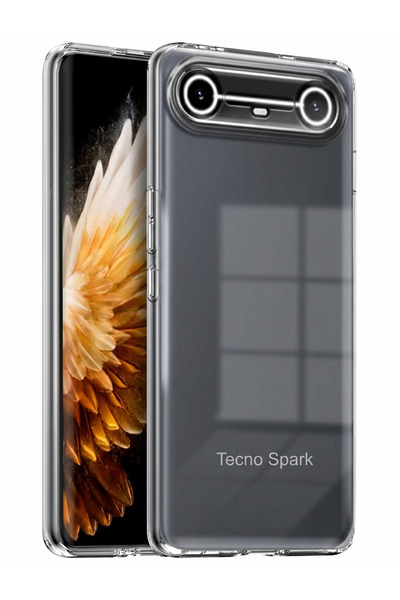 Deppo Trend Tecno Spark Slim Uyumlu Kamera Korumalı Kılıf Darbe Önceleyici Şe...