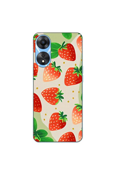 OEM Husa compatibila cu Oppo A78 4G (CPH2565) Silicon Gel Tpu Model Capsuni P...