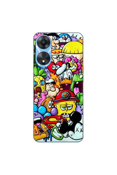 OEM Husa compatibila cu Oppo A78 4G (CPH2565) Silicon Gel Tpu Model Pop Art C...