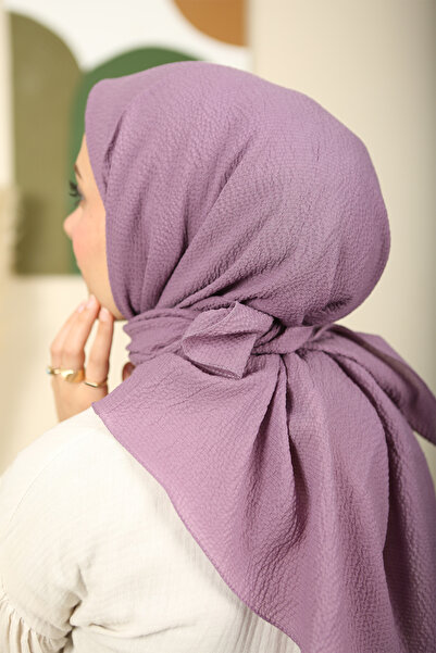 MOONSCARF Mio caz leylak rengi eşarp 100*100cm