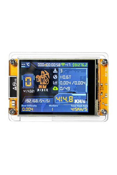 UnderShop Miner Bitcoin Lucky NerdMiner V2, 1000KH/s, Ecran de 2.8 ", 1 ID de...