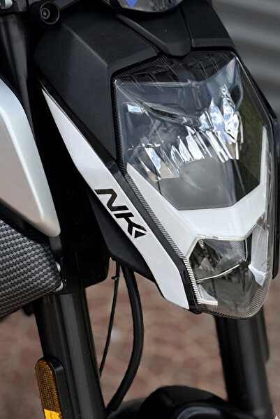 Banxtre CFMOTO NK250 için Tüm Yıl ve Modellere Uyumlu NK Logolu Far Kaşı Stic...