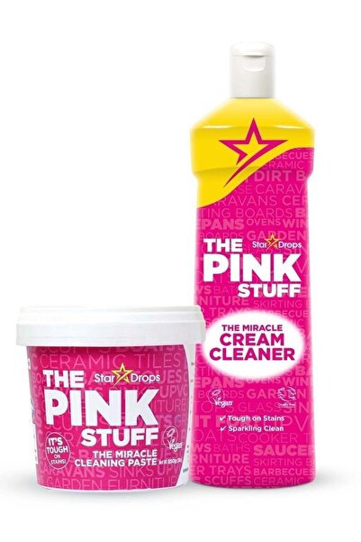 THE PINK STUFF مجموعة تنظيف المنزل "ذا بينك ستاف" - معجون 850 جرام ومنظف كريم...