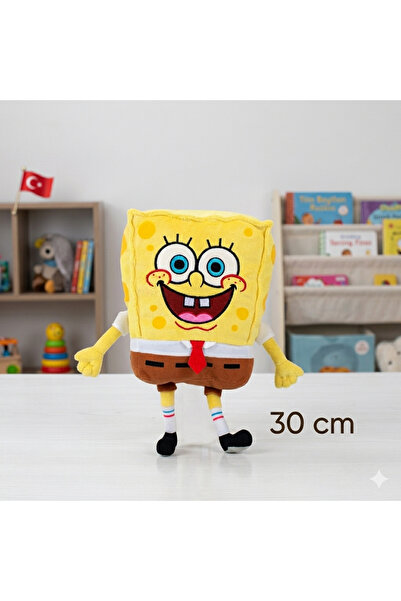 Cici Oyuncak Lisanslı Sünger Bob Peluş 30 cm - Yumuşak Dokulu Süngerbob Figür...