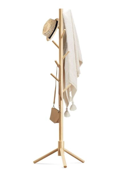 Generic Coat Rack, Freestanding Wooden Coat Rack with 3 Adjustable Sizes Coat...