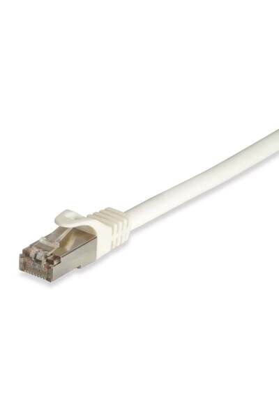 EQUIP Cablu patch Cat6A Cat7Pro S/FTP 2xRJ45 0.50m alb LSZH în pungă de plastic