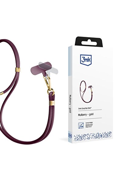 3MK Șnur pentru telefon - EasyClip Elite - Mulberry (auriu)