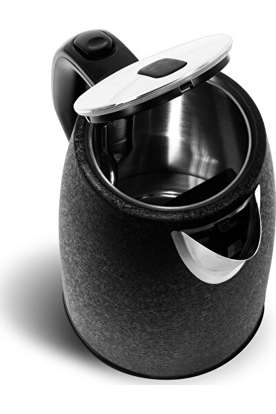 EVOLVEO Salente IceQueen, rychlovarn√° konvice 1,7 l, nerez, ƒçern√°