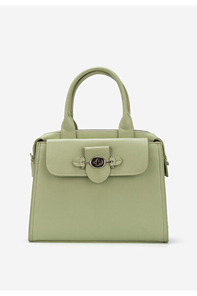 B T Shoes Ofalia green handbag