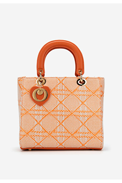 B T Shoes Nanaria orange handbag