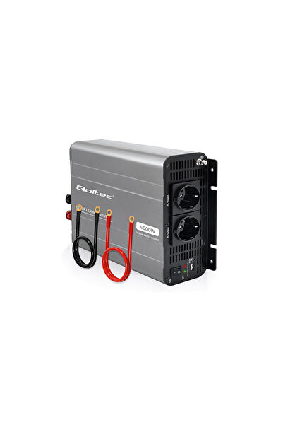 Qoltec Convertor de tensiune MS Wave |   12V la 230V |   2000/4000W |   USB |...