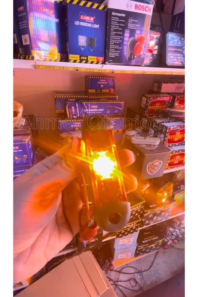 AHMET OTOMOTİV TURUNCU RENK 3 YÖNLÜ İZ LAMBASI