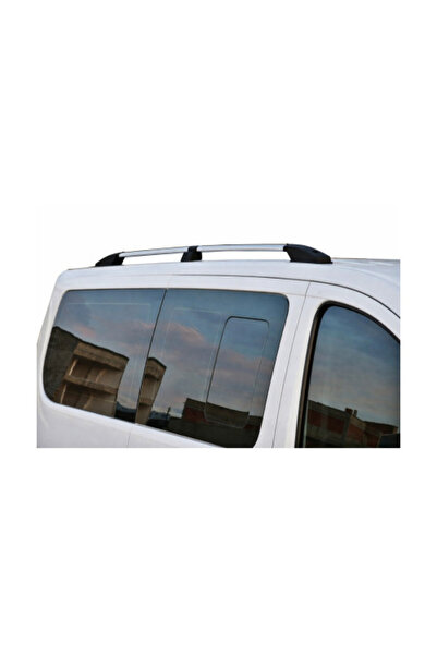 OEM Set of longitudinal aluminum car roof bars compatible with Fiat Scudo sho...