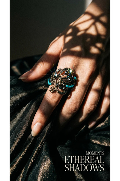 Dorvina Bronze Vintage Women's Ring Authentic Copper Jewelry Turquoise Stone ...