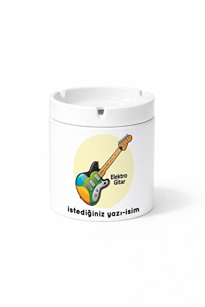 Kirbi Reklam هدية منفضة سجائر مطبوعة على الوجهين من Diger Elektro Gitar للجيت...