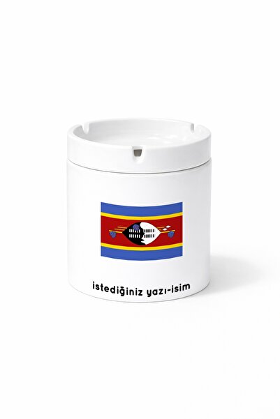 Kirbi Reklam Country Sz Eswatini Eswatini Flag Flag Double Sided Printed Porc...