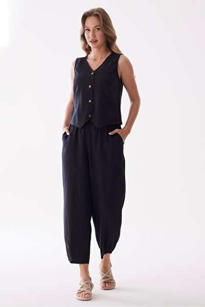 Ezgi Otantik Yoga Tencel Keten Pantolon