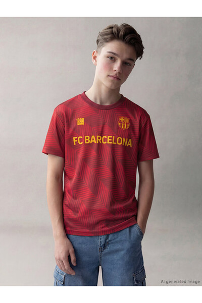 LC Waikiki LCW KidsFC Barcelona Baskılı Erkek Çocuk Tişört