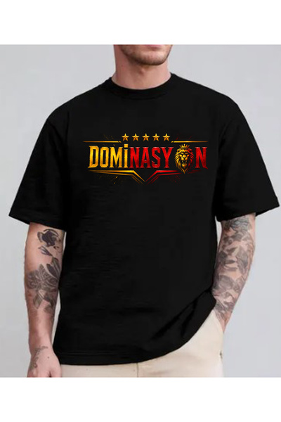 ASELİNDA Majica sa natpisom "Five Star Domination" - 100% pamuk, okrugli izre...