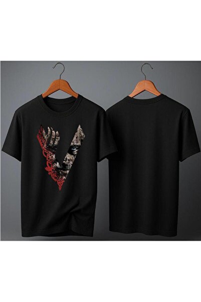 EFEVRA ragnar lothbrok baskılı oversize t-sirth