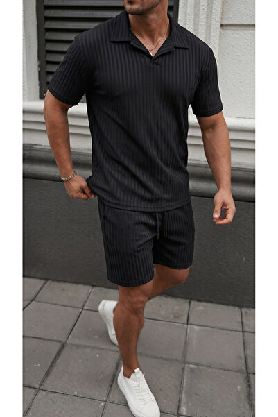 viperkombin Men's Report T-Shirt and Shorts Set 2-Piece Cotton Polyester Tok ...