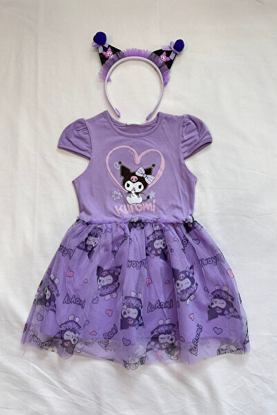 Neva Baby Boutique فستان بناتي بأكمام قصيرة وتنورة توتو مطبوعة من كورومي مع ط...