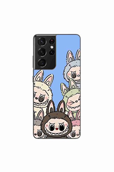 OEM Husa compatibila cu Samsung Galaxy S21 Ultra Silicon Gel Tpu Model Labubu...