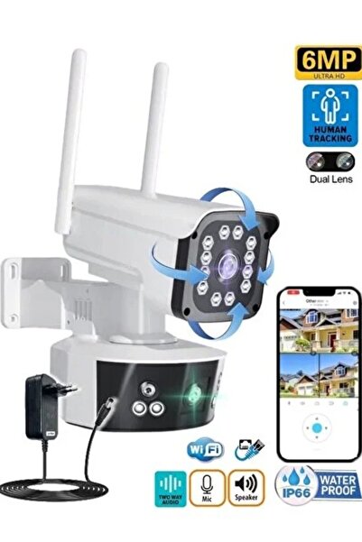 O-KAM PRO O-Kam 3032 Çift Lens Wifi Ptz Kamera - Adaptör Hediyeli