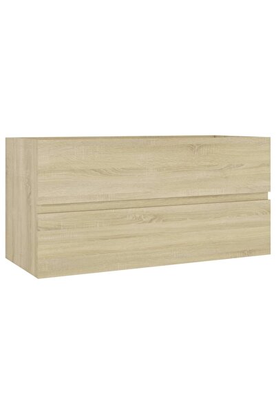 vidaxl Dulap de chiuvetă, stejar sonoma, 90x38,5x45 cm, PAL