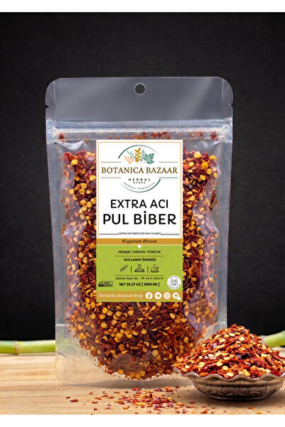 Botanica Bazaar Extra Acı Göçmen Pul Biberi 1kg - Extra Hot Bird's Eye Chili ...