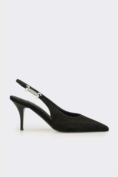 Elle Shoes Siyah Deri Kadın Klasik Ayakkabı