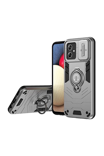 sscase Sliding Camshield Σκληρή Θήκη με Δαχτυλίδι Grey (Motorola Moto G54 5G)