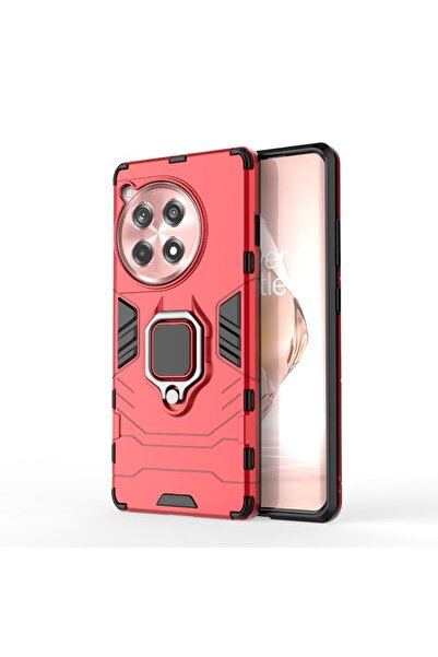 sscase Magnetic Ring Σκληρή Θήκη με Δαχτυλίδι Red (OnePlus 12R 5G)