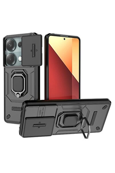sscase Sliding Camshield Σκληρή Θήκη με Δαχτυλίδι Black (Xiaomi Redmi Note 14...