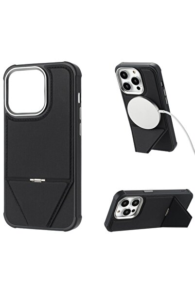 sscase MagSafe Σκληρή Θήκη με Στήριγμα Black (Apple iPhone 16 Pro Max)