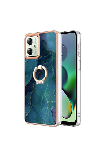 sscase Electroplating Σκληρή Θήκη με Δαχτυλίδι Green (Motorola Moto G54 5G)
