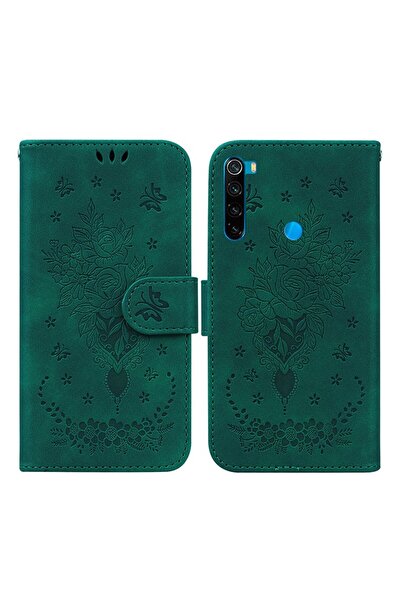sscase Butterfly Rose Θήκη Πορτοφόλι Green (Xiaomi Redmi Note 8T)