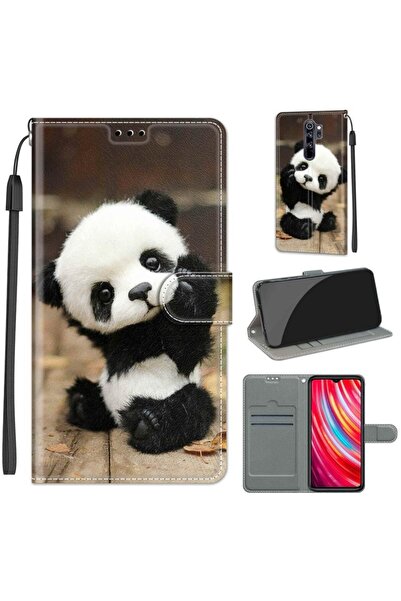sscase Coloured Drawing Θήκη Πορτοφόλι Panda (Xiaomi Redmi Note 8 Pro)