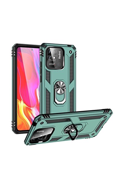 sscase 360 Degree Rotating Holder Σκληρή Θήκη με Δαχτυλίδι Green (Xiaomi Redm...