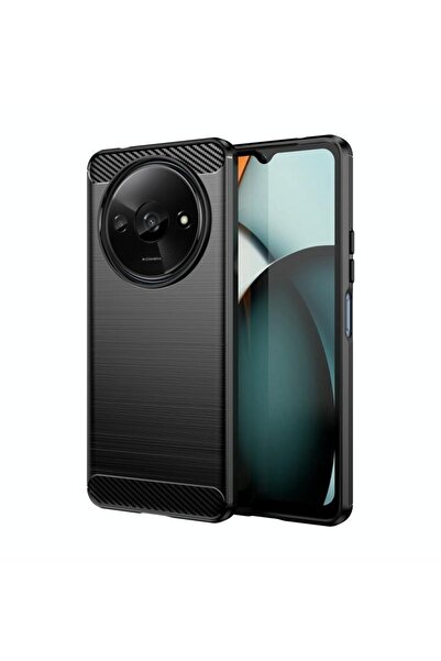 sscase Brushed Carbon Θήκη Σιλικόνης Black (Xiaomi Redmi A3)