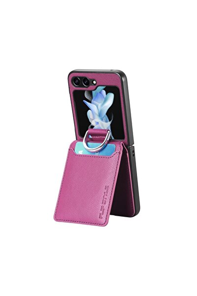 sscase Card Slot Σκληρή Θήκη με Πορτοφόλι και Δαχτυλίδι Purple (Samsung Galax...