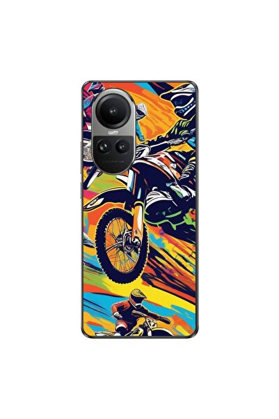 OEM Case compatible with Oppo Reno10 5G Silicone Gel Tpu Pattern Motocross Po...